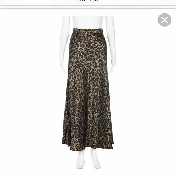 Zara leopard maxi skirt